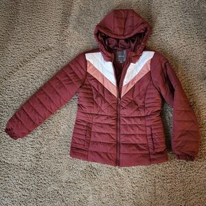 Maurices Size M Burgundy Jacket Interior Label